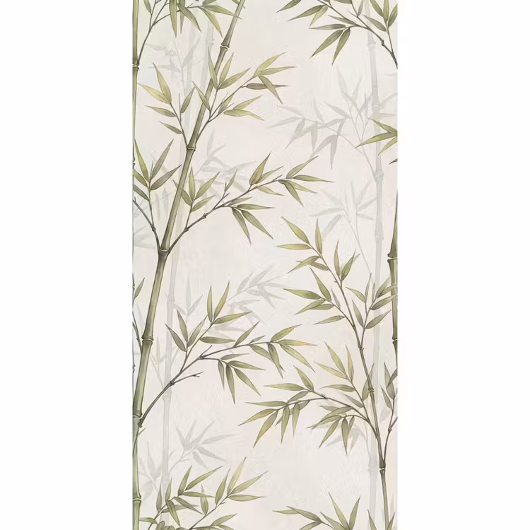 Behang - Bamboe - Bladeren - Natuur - Aquarel - Groen β 2