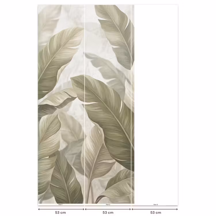 Behang - Bladeren - Tropisch - Natuur - Abstract - Beige — 6