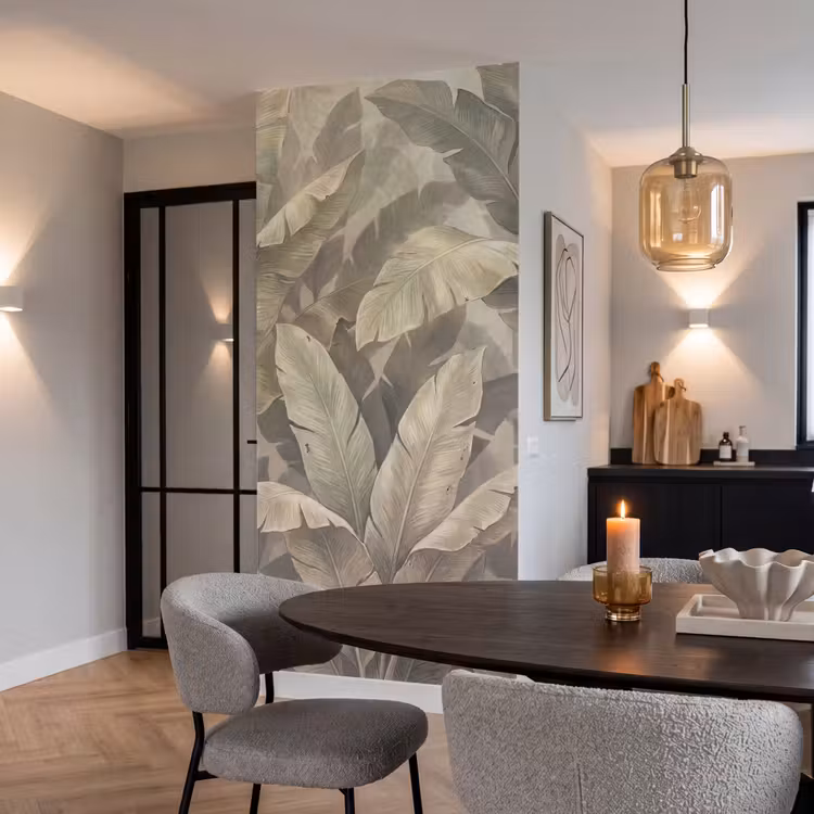 Behang - Bladeren - Tropisch - Natuur - Modern - Beige — 5