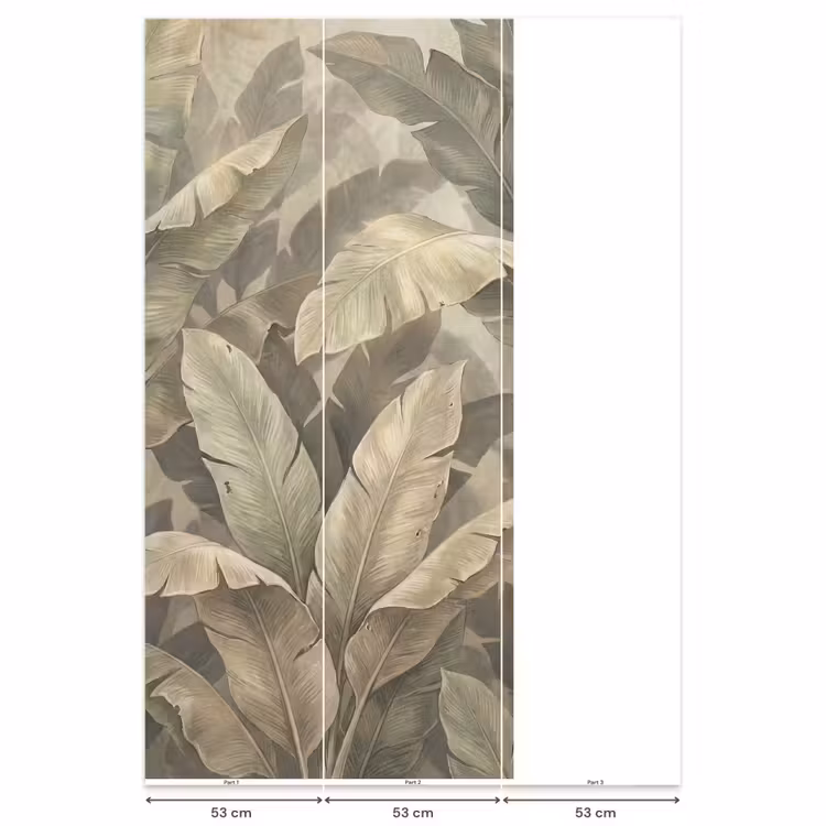 Behang - Bladeren - Tropisch - Natuur - Modern - Beige — 6