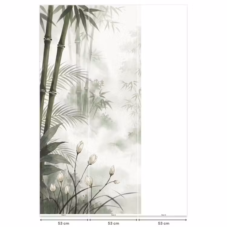 Behang - Bloemen - Knop - Tuin - Illustratie - Wit — 6