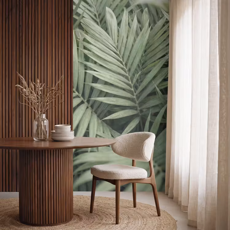 Behang - Plant - Palmbladeren - Natuur - Groen — 4