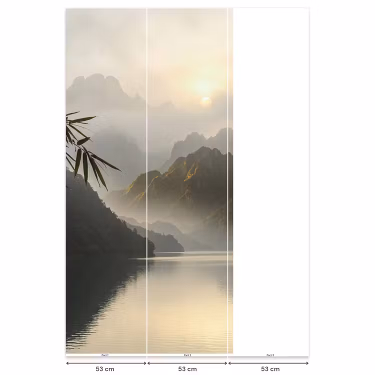 Behang - Bergen - Water - Mist - Natuur - Landschap — 6