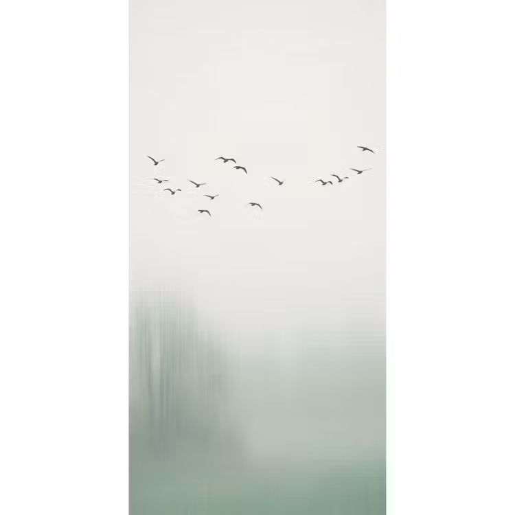 Behang - Vogel - Vlucht - Natuur - Minimalistisch — 2