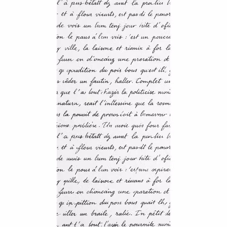 Behang - Tekst - Handschrift - Klassiek - ZwartWit — 2