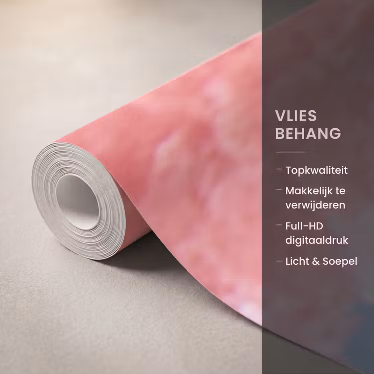 Behang - Vrouw - Drank - Zomer - Roze - Blauw — 3