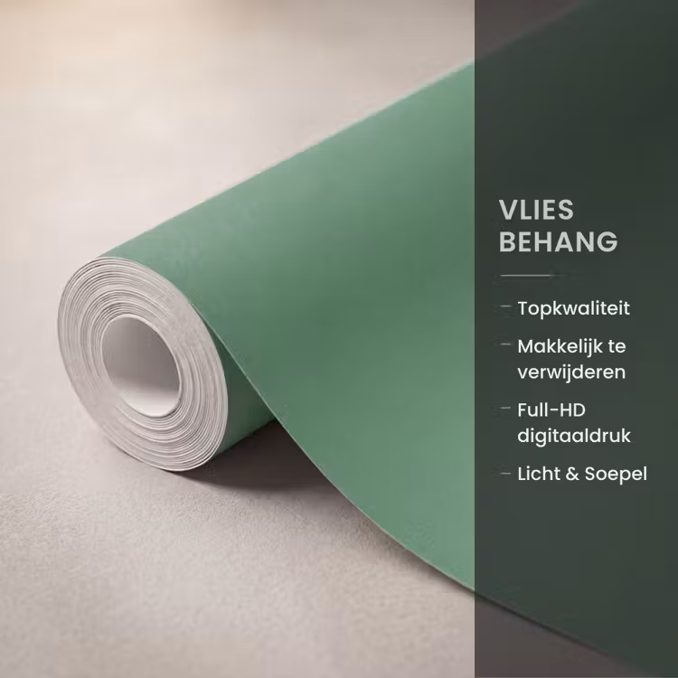 Behang - Dier - Bril - Bel - Modern - Groen — 3