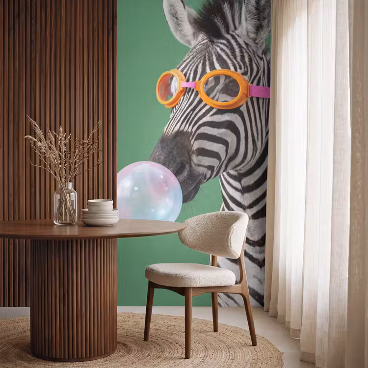 Behang - Dier - Bril - Bel - Modern - Groen — 4