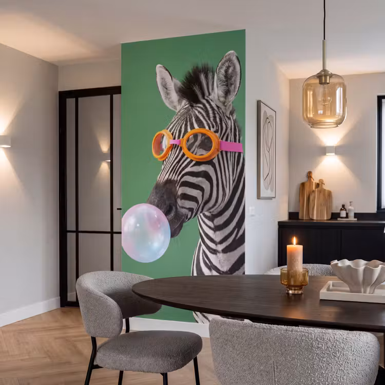 Behang - Dier - Bril - Bel - Modern - Groen — 5