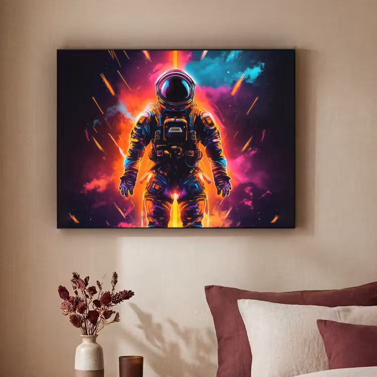 Art Frame - Astronaut - Neon - Gaming - Ruimte — 3
