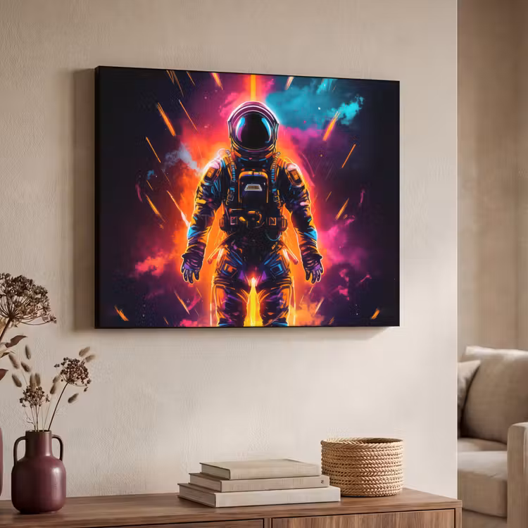 Art Frame - Astronaut - Neon - Gaming - Ruimte — 7