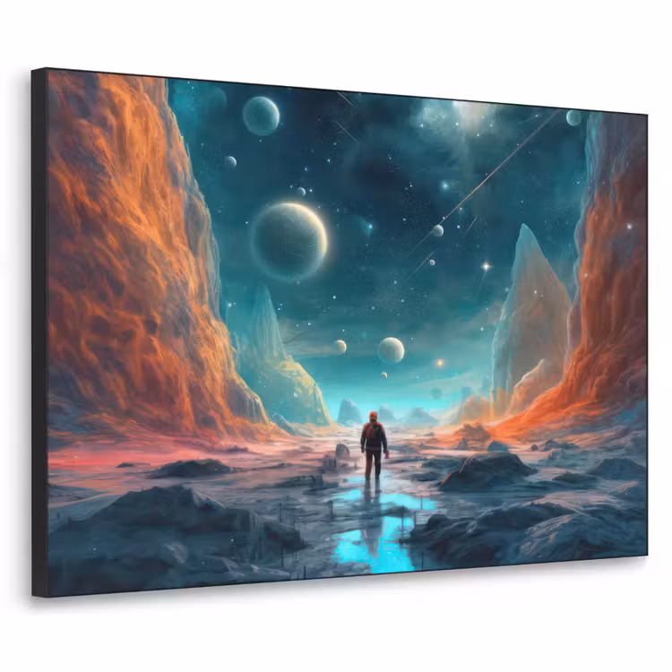 Art Frame - Bergen - Ruimte - Planeten - Astronaut — 1