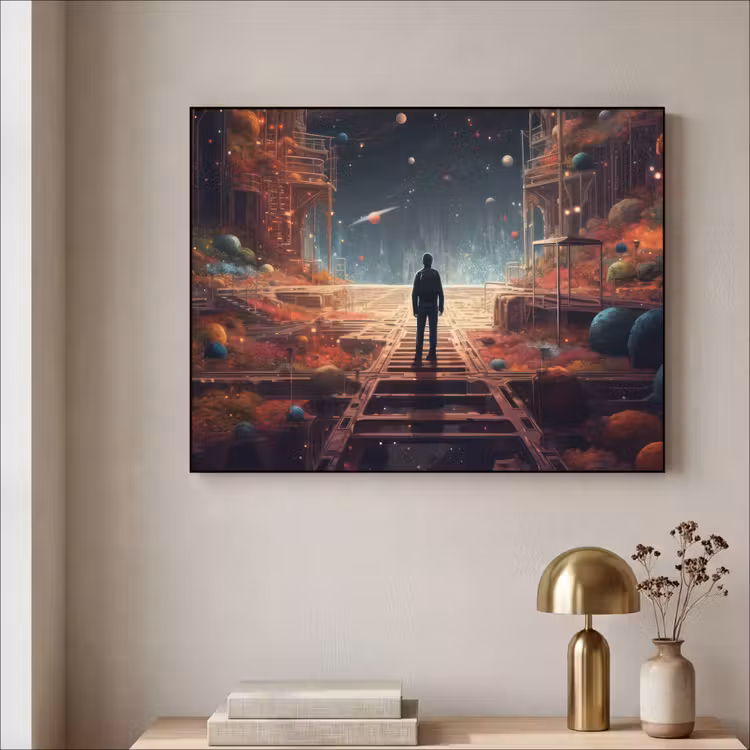 Art Frame - Buitenaards - Astronaut - Planeten - Ruimte — 5
