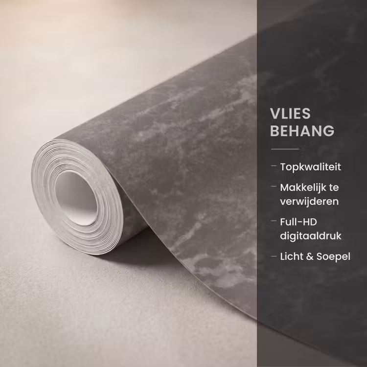 Behang - Bruin Marmer — 3