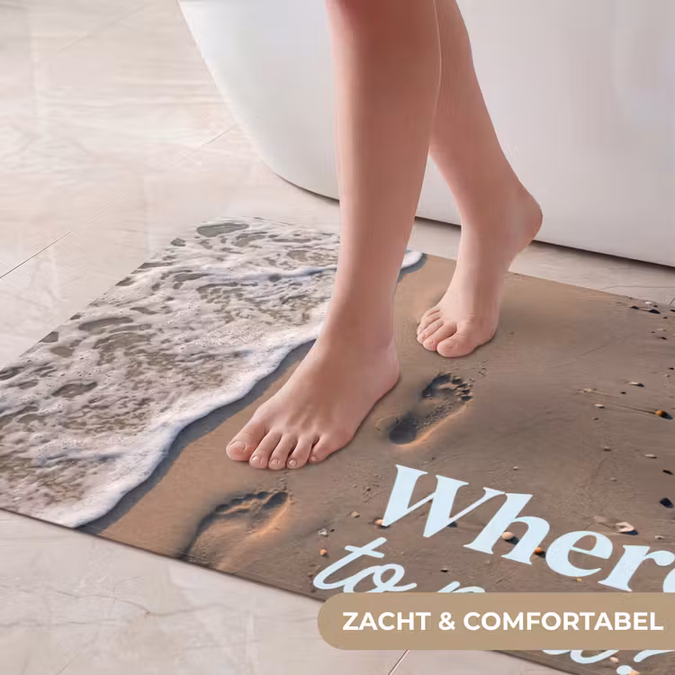 Badmat - Where to next - Strand - Voetstappen — 5