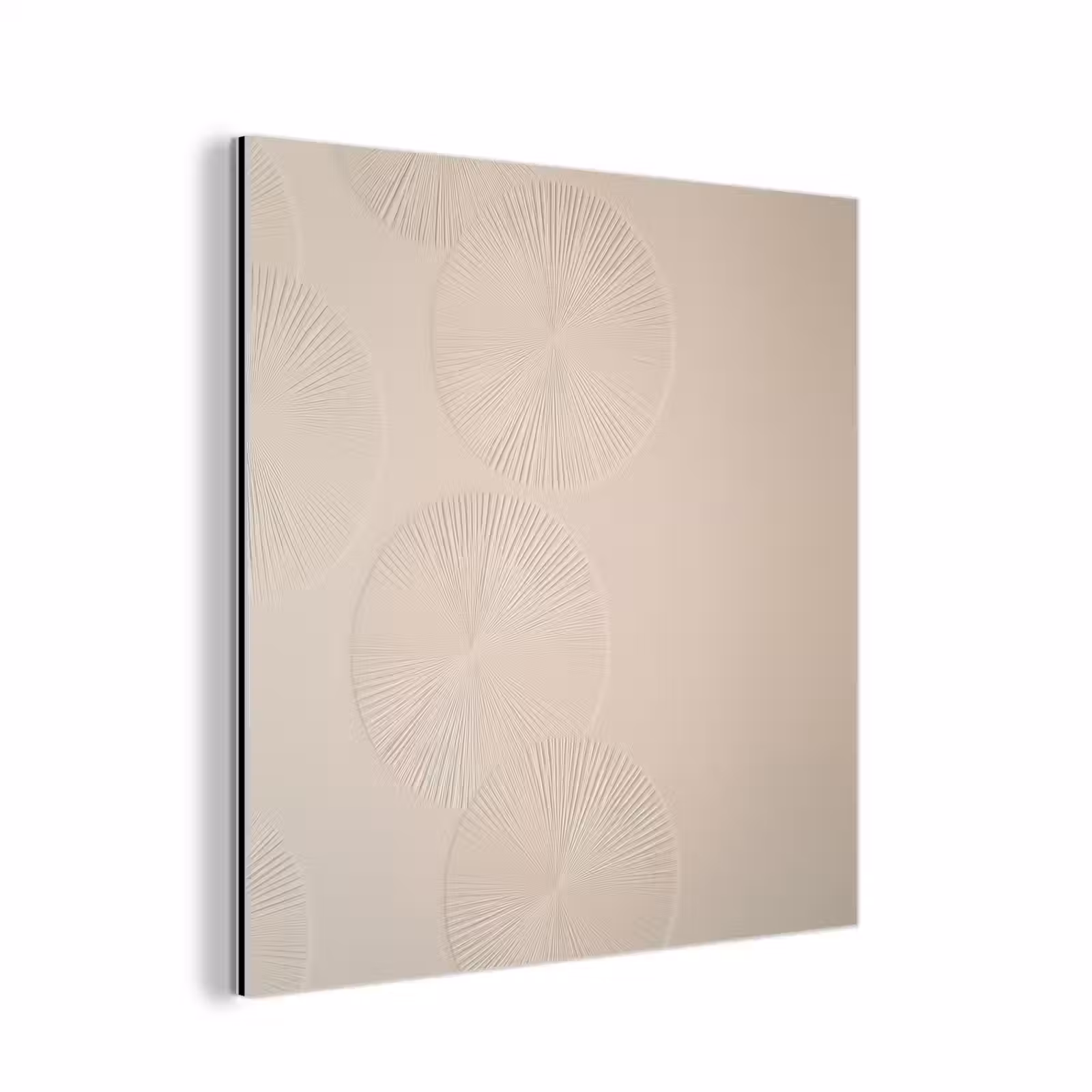 Aluminium schilderij - Japandi - Beige - Modern — 1