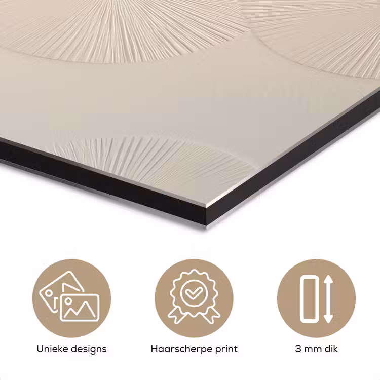 Aluminium schilderij - Japandi - Beige - Modern — 7