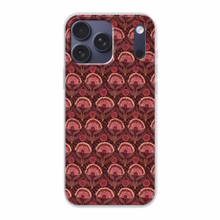 Telefoonhoesje Softcase - Antiek - Bloemen - Kleurrijk
