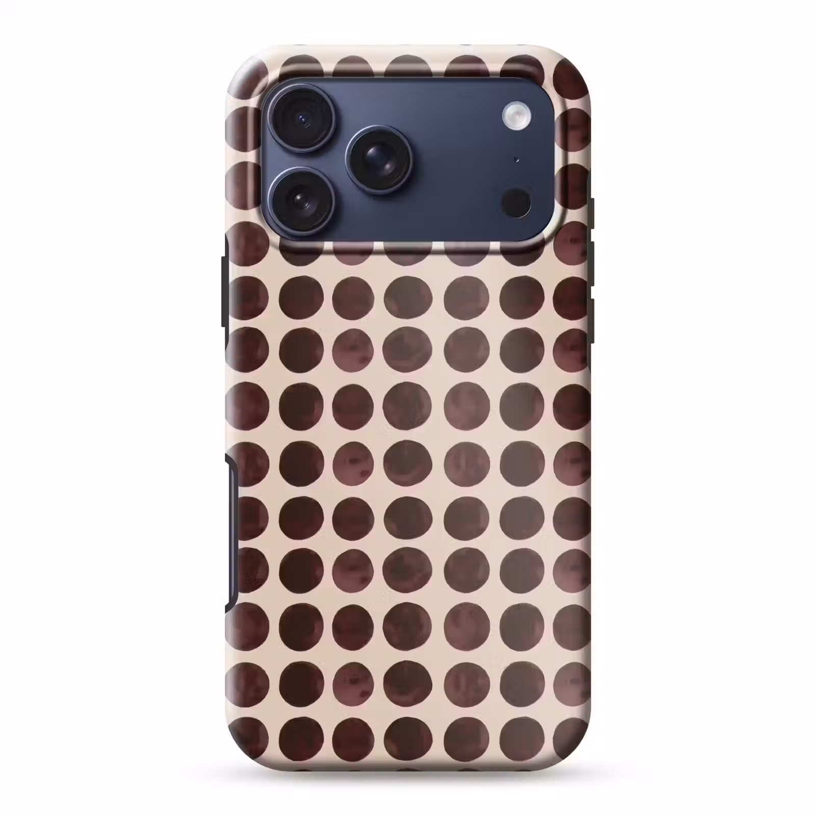 Telefoonhoesje Toughcase - Stippen - Patroon - Bruin — 1