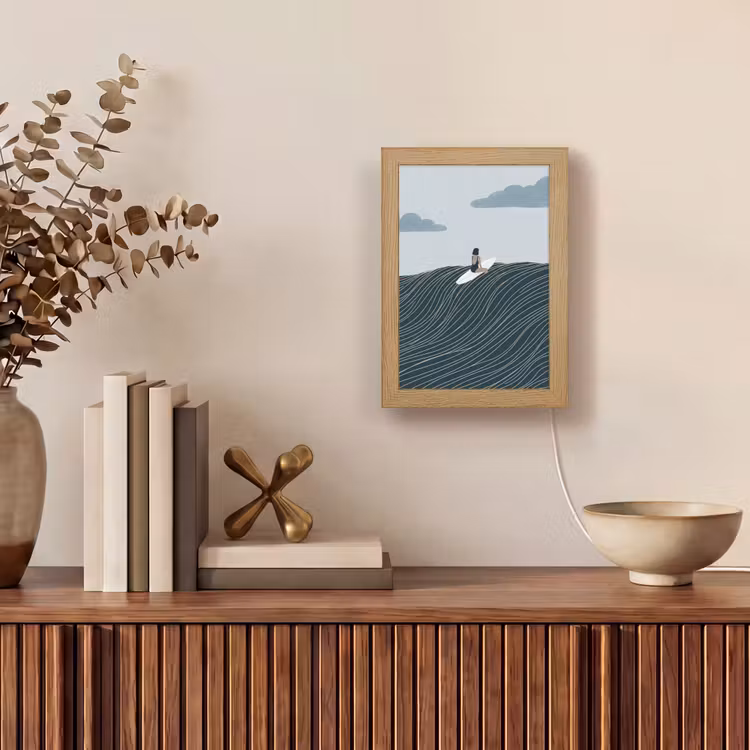 Gepersonaliseerde lightbox - Persoon - Surfen - Oceaan - Natuur - Modern — 4