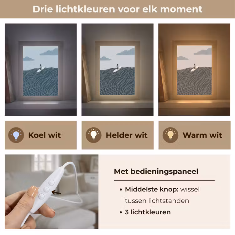 Gepersonaliseerde lightbox - Persoon - Surfen - Oceaan - Natuur - Modern — 6