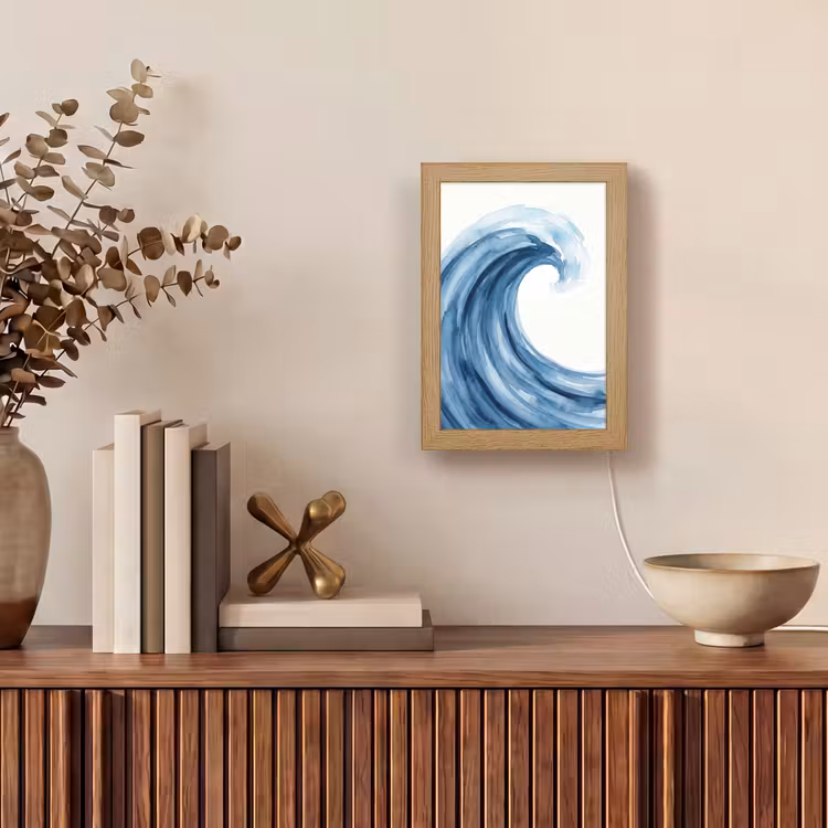 Gepersonaliseerde lightbox - Water - Beweging - Natuur - Modern - Blauw — 4