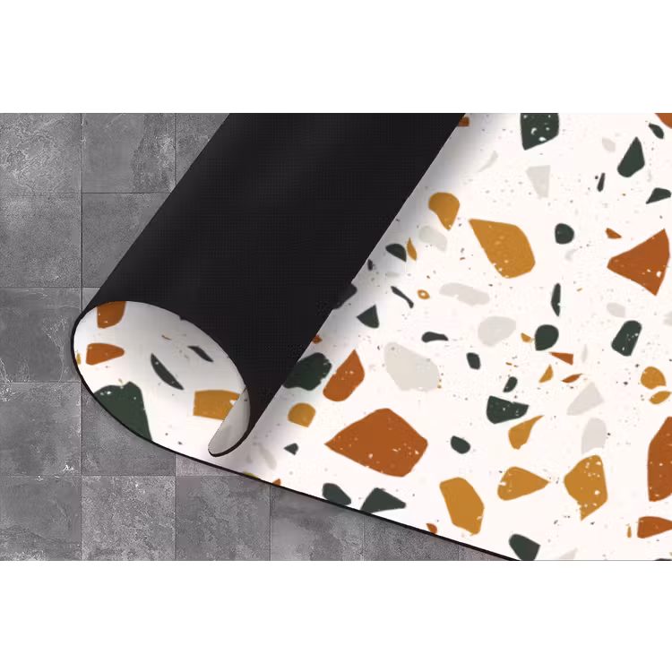Keukenloper - Terrazzo - Patroon - Wit - Terra — 4