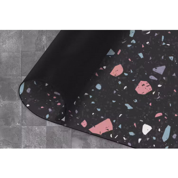 Keukenloper - Terrazzo - Patroon - Zwart - Zacht — 4