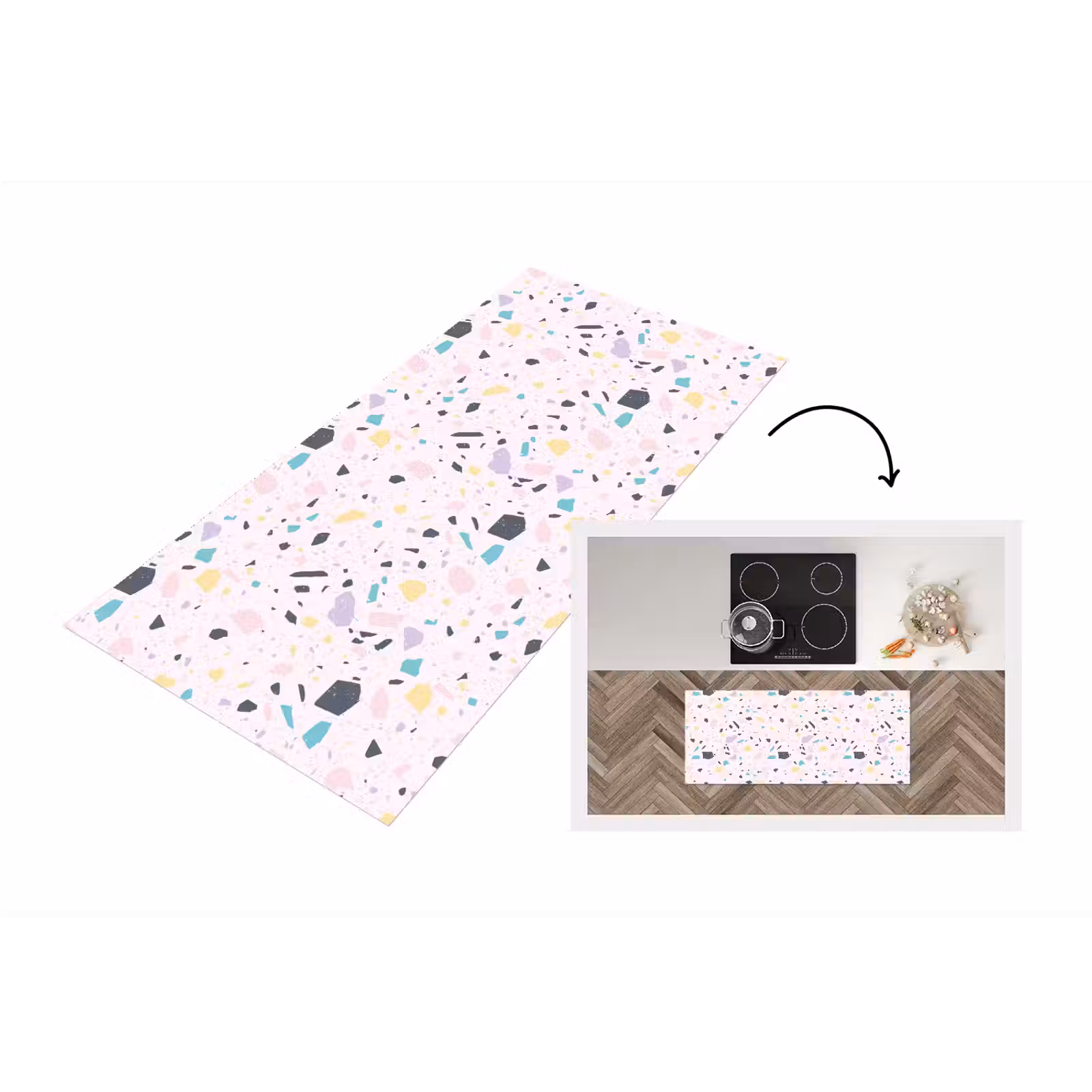 Keukenloper - Terrazzo - Patroon - Zacht - Snoep — 1