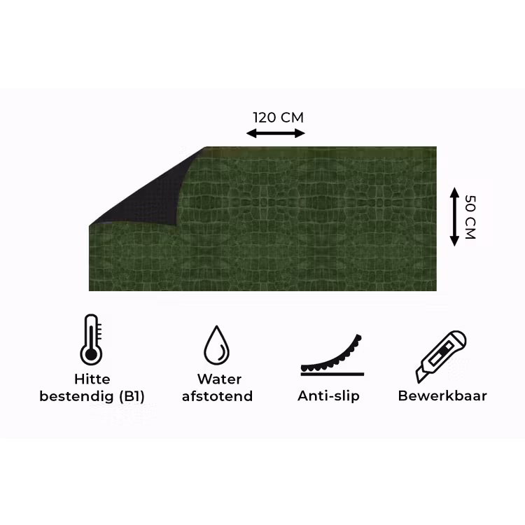 Keukenloper - Krokodil - Leer - Groen — 5