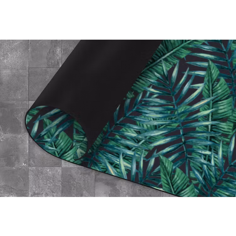 Keukenloper - Palmbladeren - Blauw - Tint - Zwart — 4