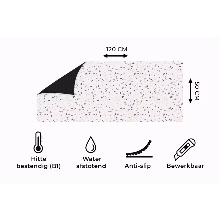 Keukenloper - Terrazzo - Patroon - Créme — 5