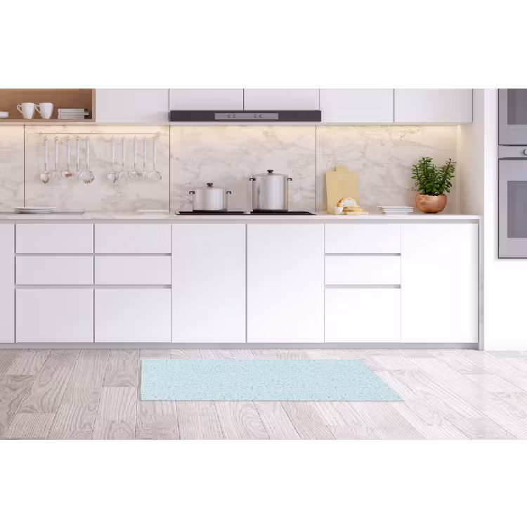 Keukenloper - Terrazzo - Patroon - Kleurrijk - Baby Blauw — 3