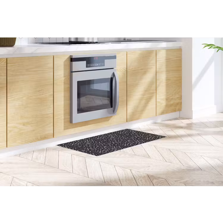 Keukenloper - Terrazzo - Patroon - Zwart - Wit — 2