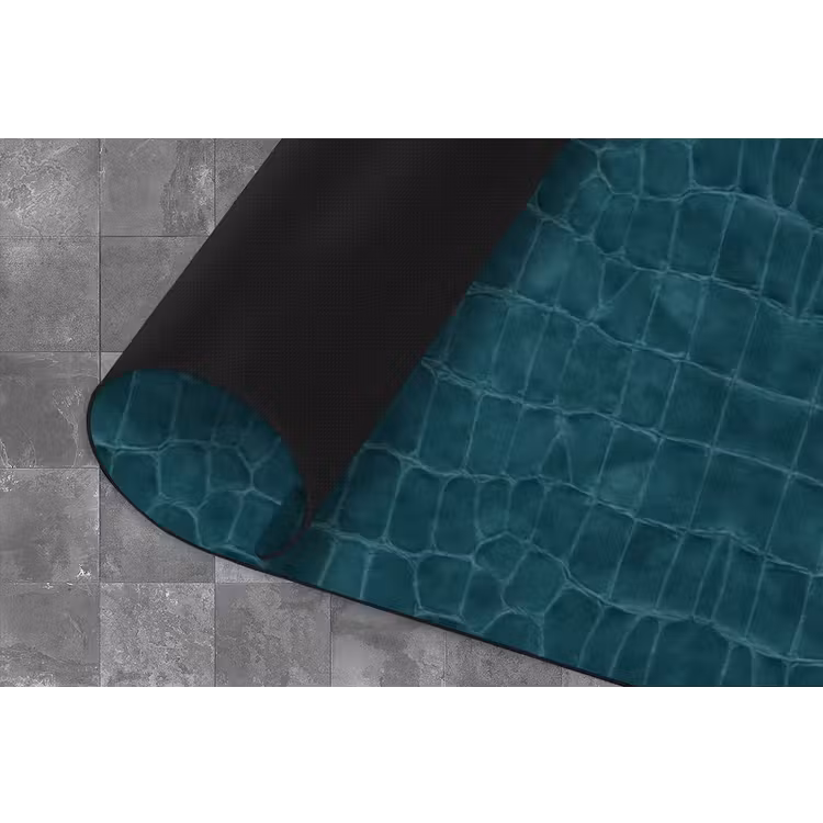 Keukenloper - Krokodil - Leer - Petrol - Blauw — 4