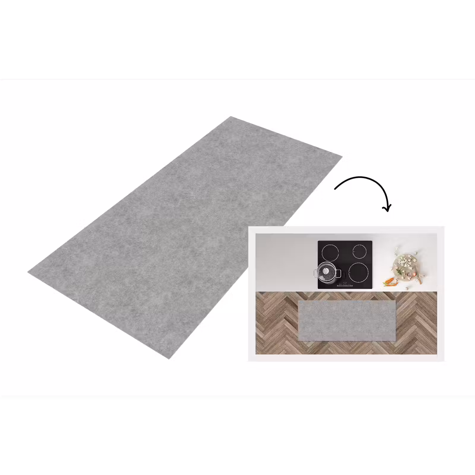 Keukenloper - Beton - Oud - Patroon — 1