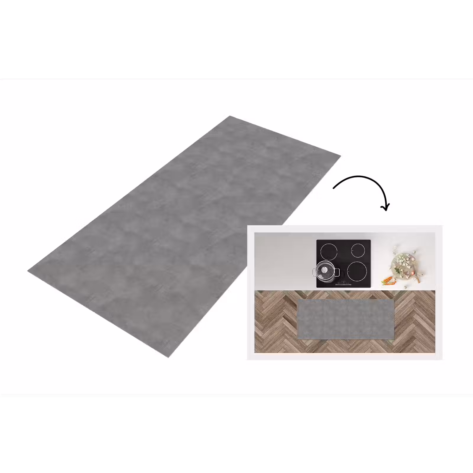 Keukenloper - Beton - Structuur - Patroon — 1