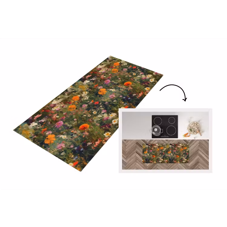 Keukenloper - Bloemenveld - Kleuren - Verf — 1