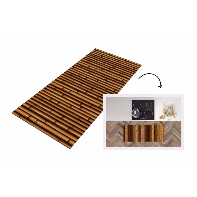 Keukenloper - Diepbruin - Hout - Bamboe — 1