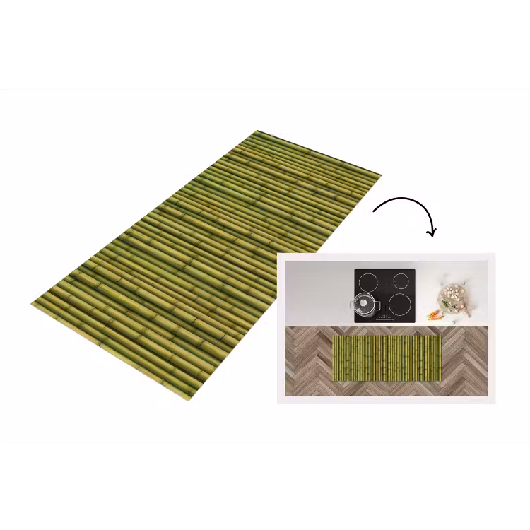 Keukenloper - Groen - Bamboe - Verticaal — 1