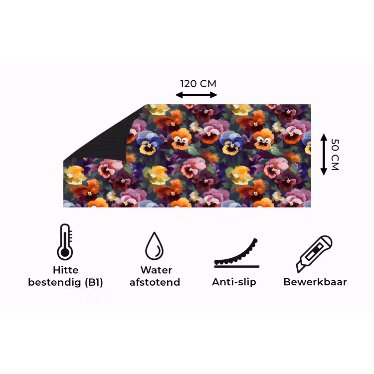 Keukenloper - Viooltjes - Kleuren - Bloemblaadjes — 5