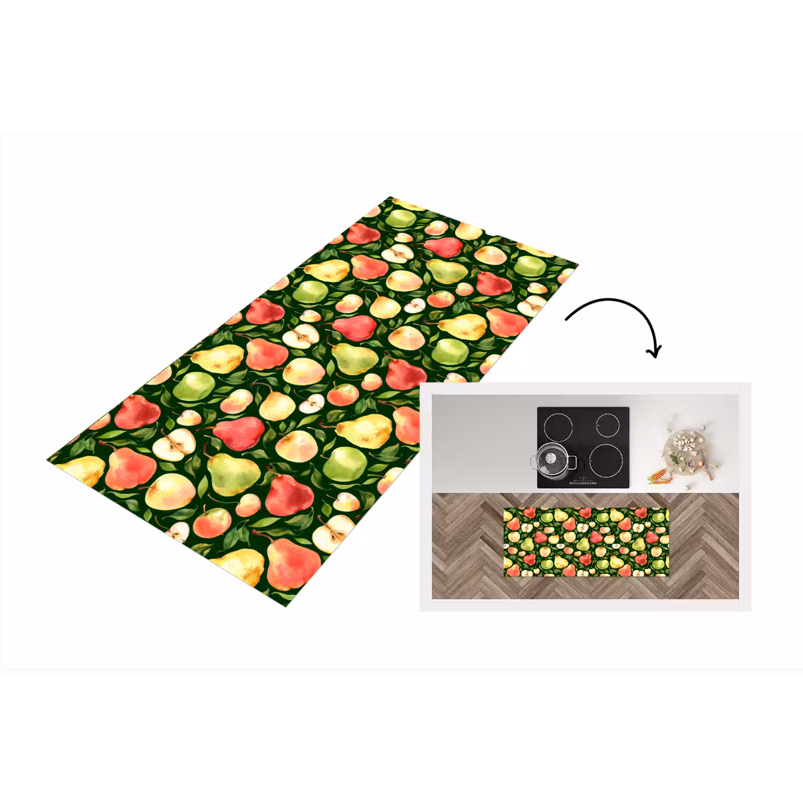 Keukenloper - Appels - Peren - Fruit - Groen — 1