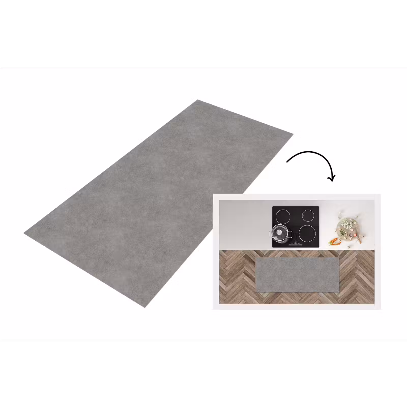 Keukenloper - Industrieel - Patroon - Beton — 1