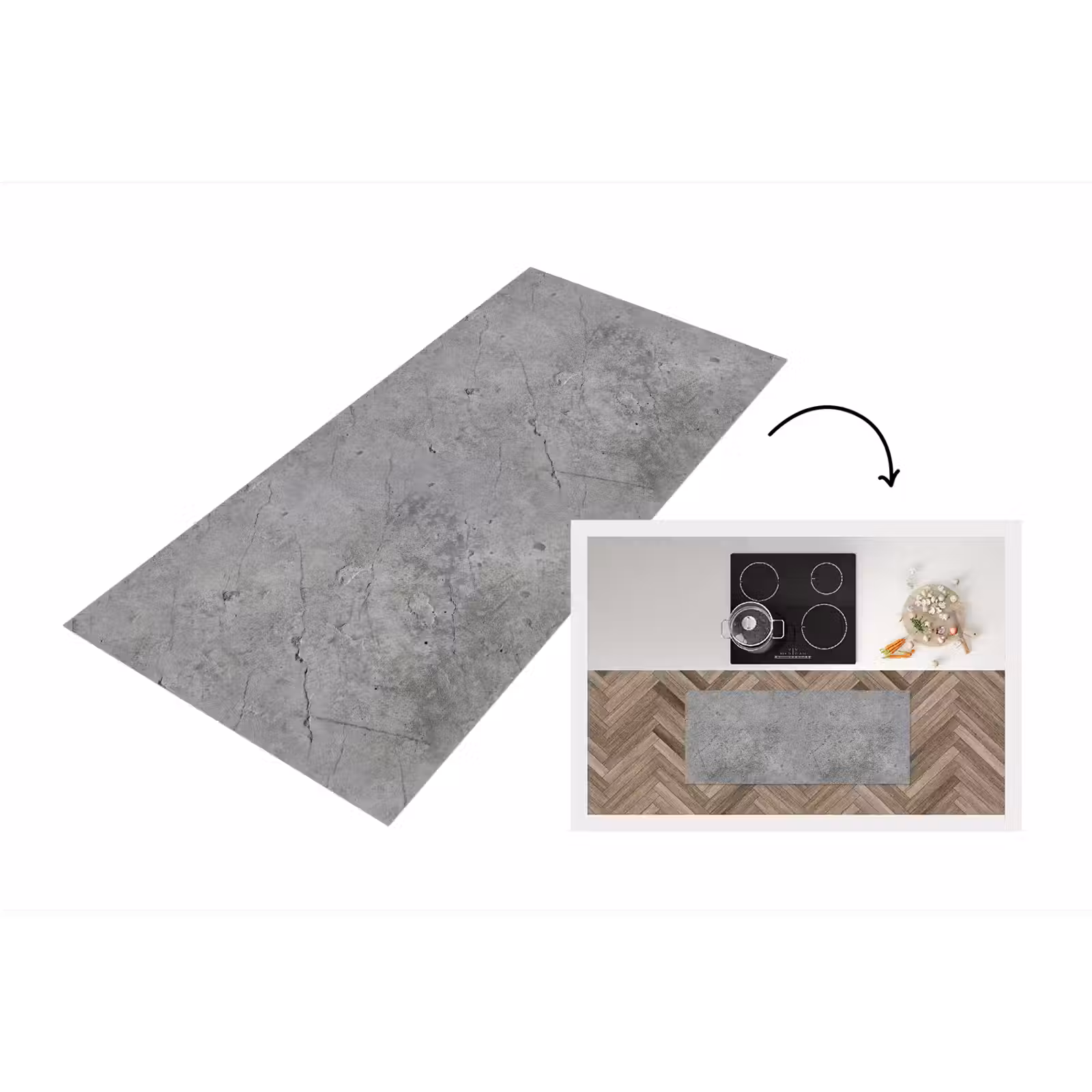 Keukenloper - Patronen - Beton - Oud — 1