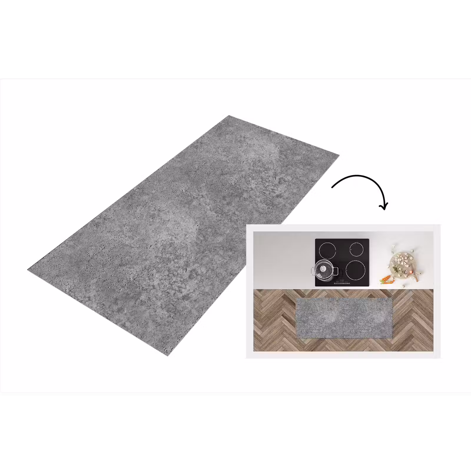 Keukenloper - Patronen - Industrieel - Beton — 1