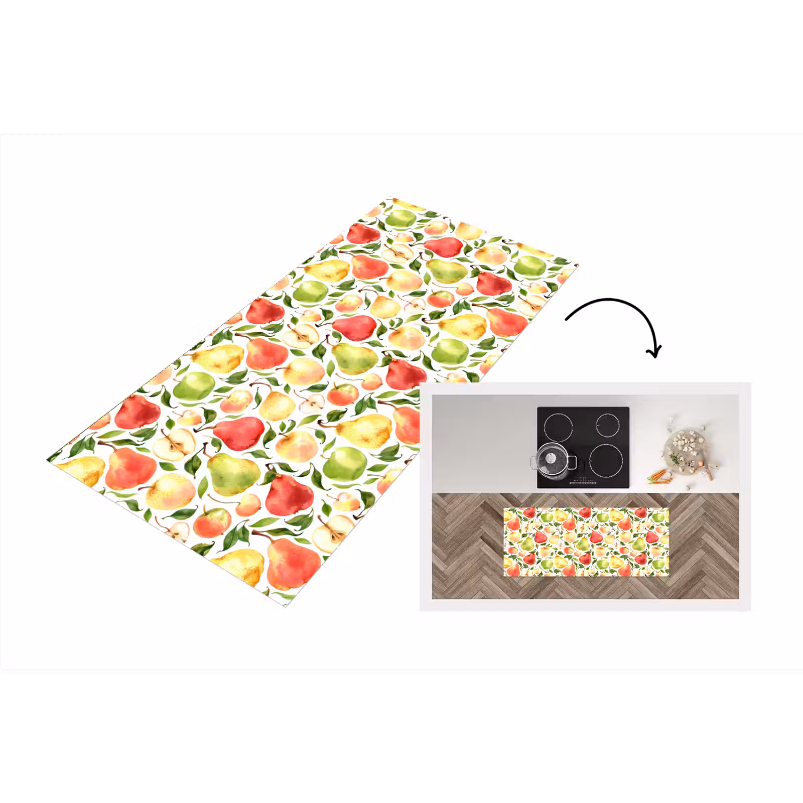Keukenloper - Patroon - Appels - Peren — 1