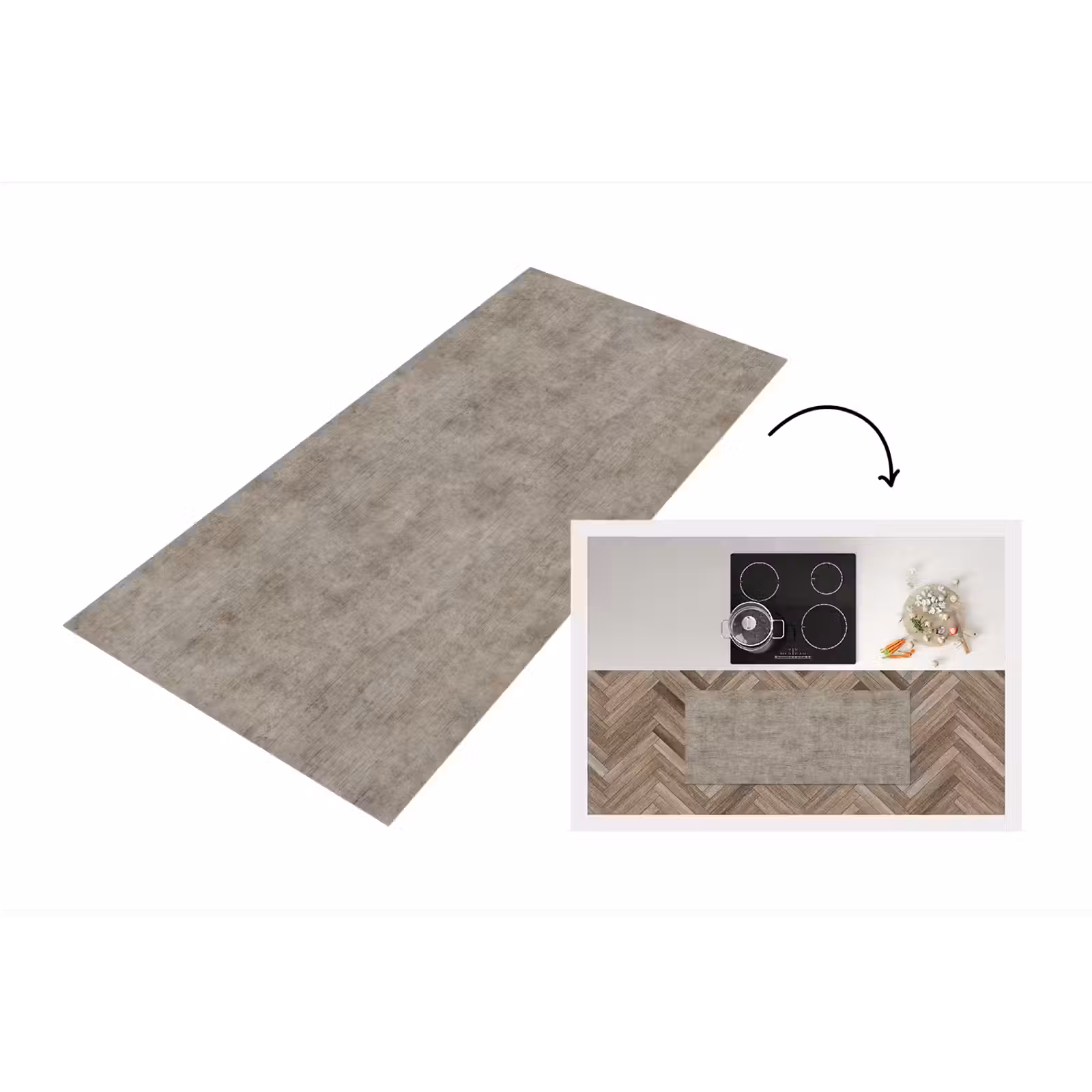 Keukenloper - Retro - Beton - Patroon — 1