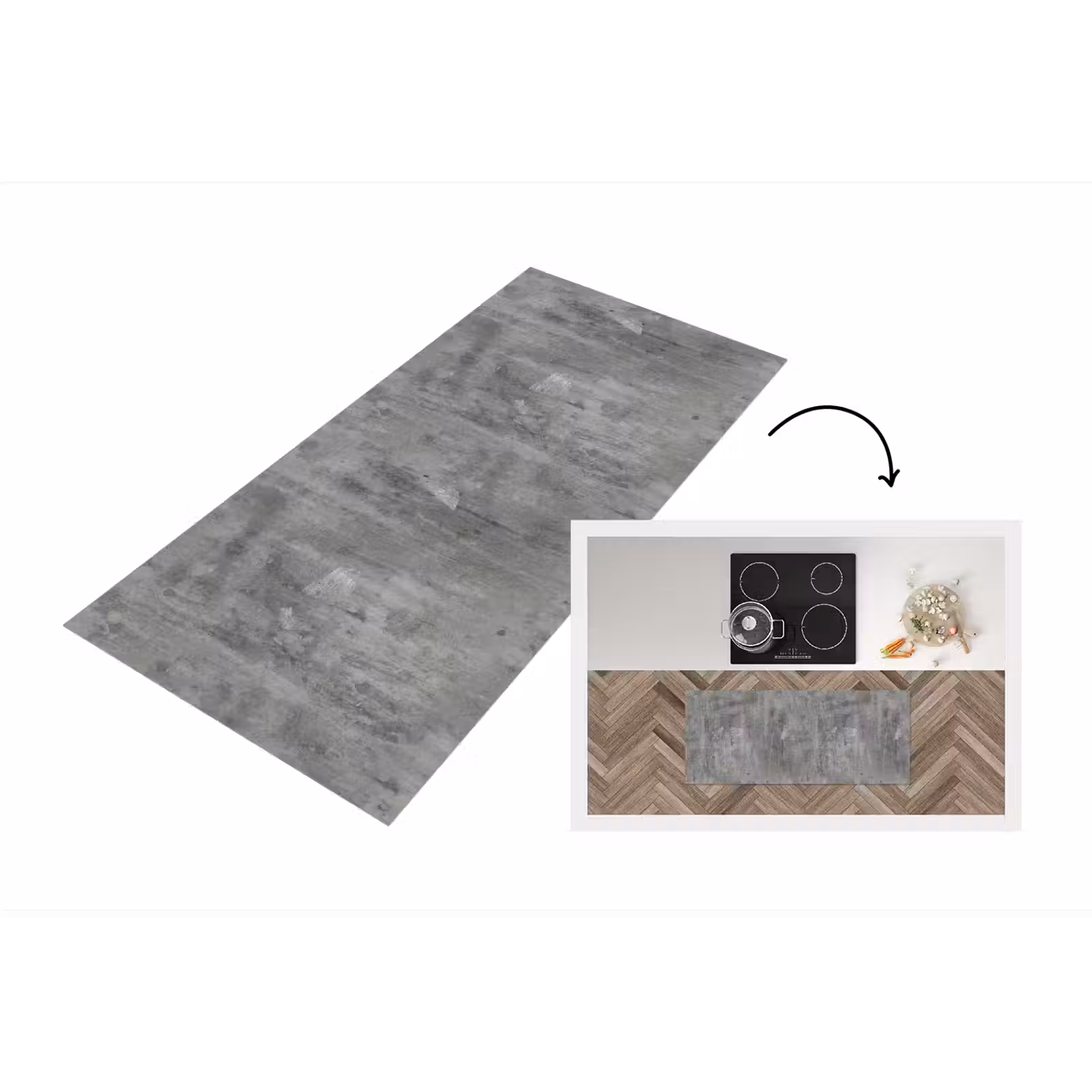 Keukenloper - Roest - Beton - Patroon — 1