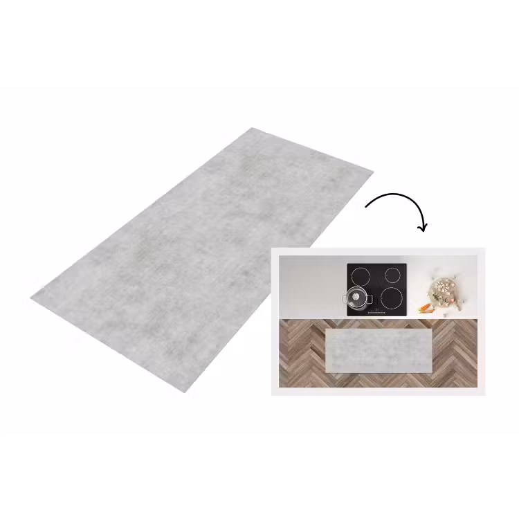 Keukenloper - Beton - Grijs - Industrieel - Patroon — 1