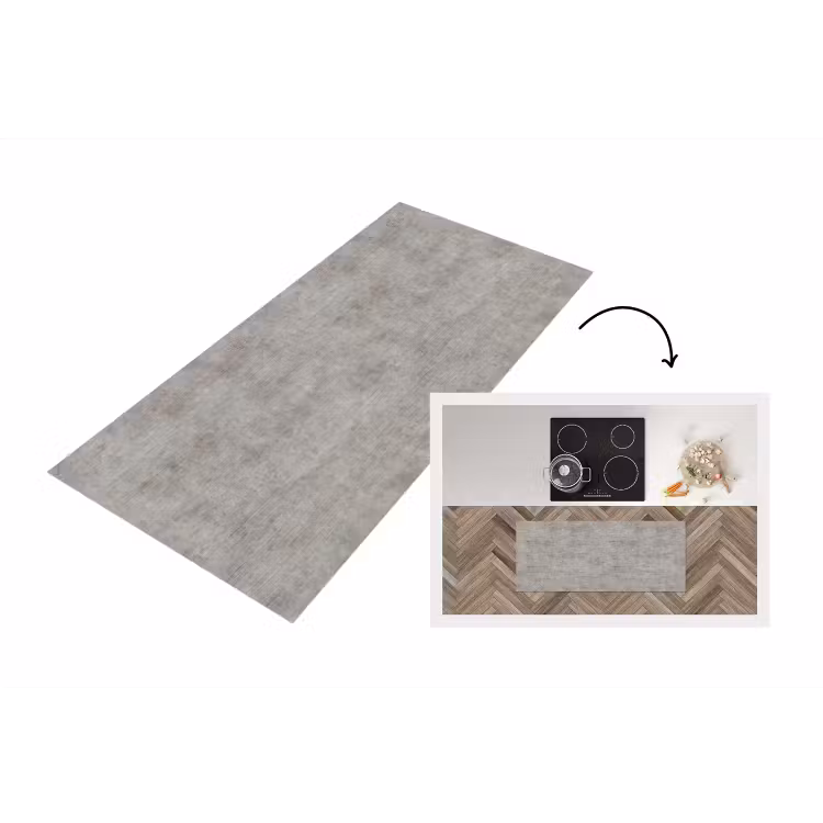 Keukenloper - Beton - Oud - Grijs - Patronen — 1
